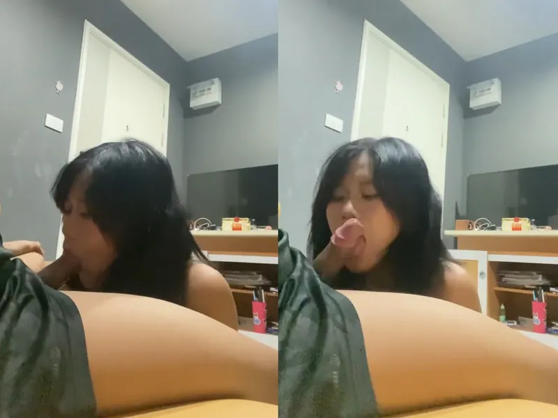 Em mê bú cặc đến mức ho sặc sụ P1